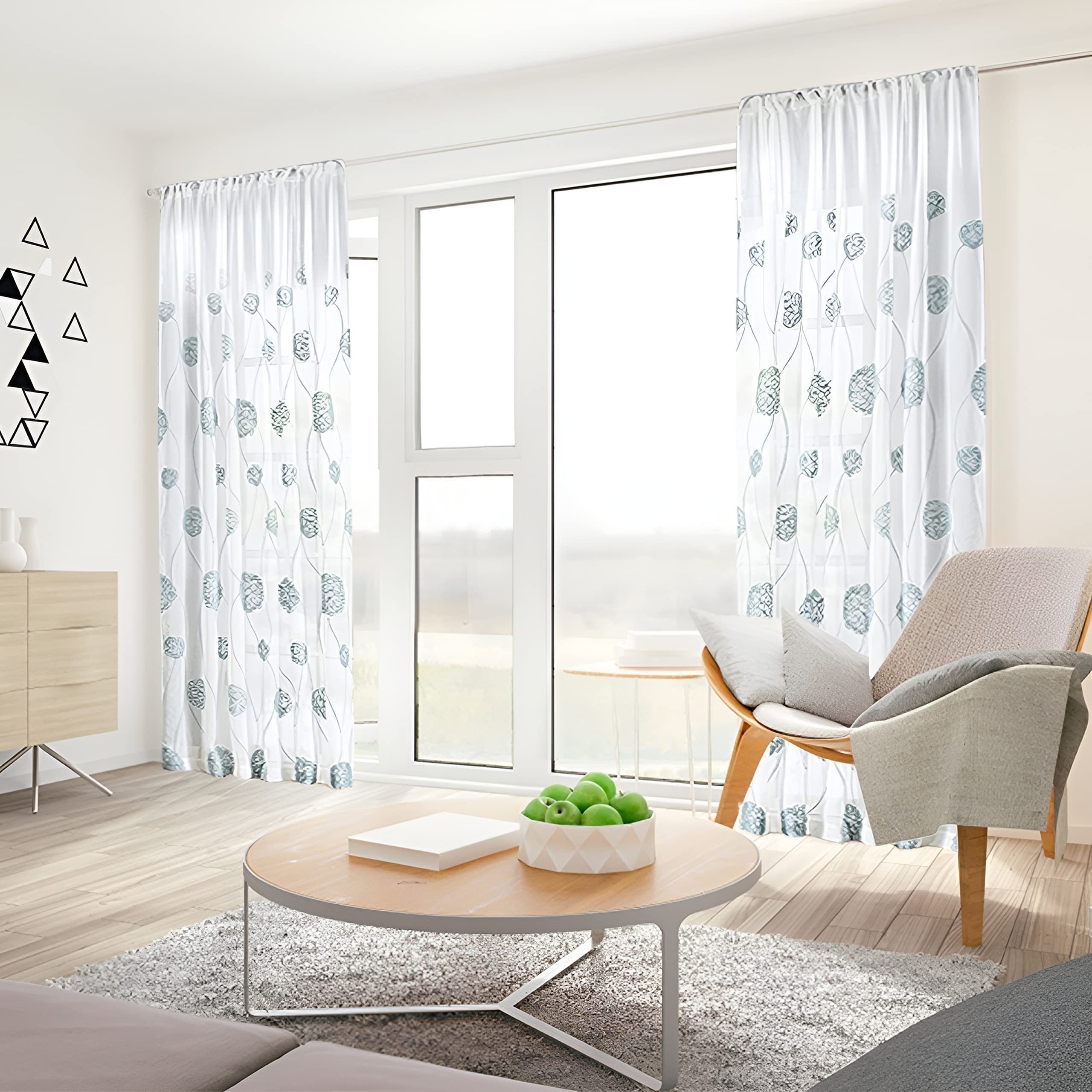 BYSURE Gardine, Stangendurchzug (2 St), transparent, günstig online kaufen