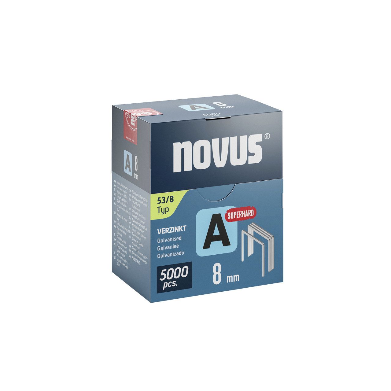 NOVUS Tackerklammer Novus Tackerklammer Typ 53 8 mm 5000 Stück