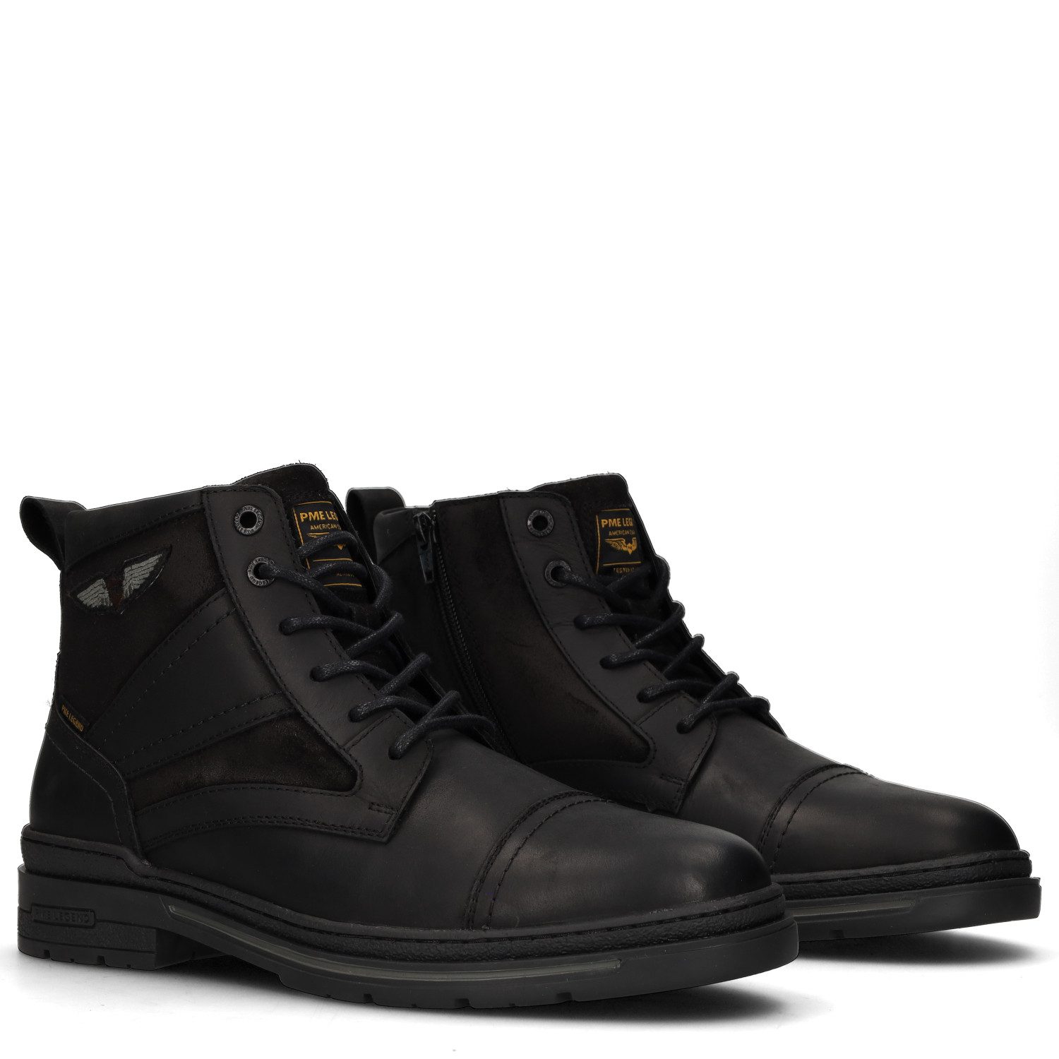 PME LEGEND TARMAC Schnürstiefelette Schnürboots, Workerboots im Materialmix