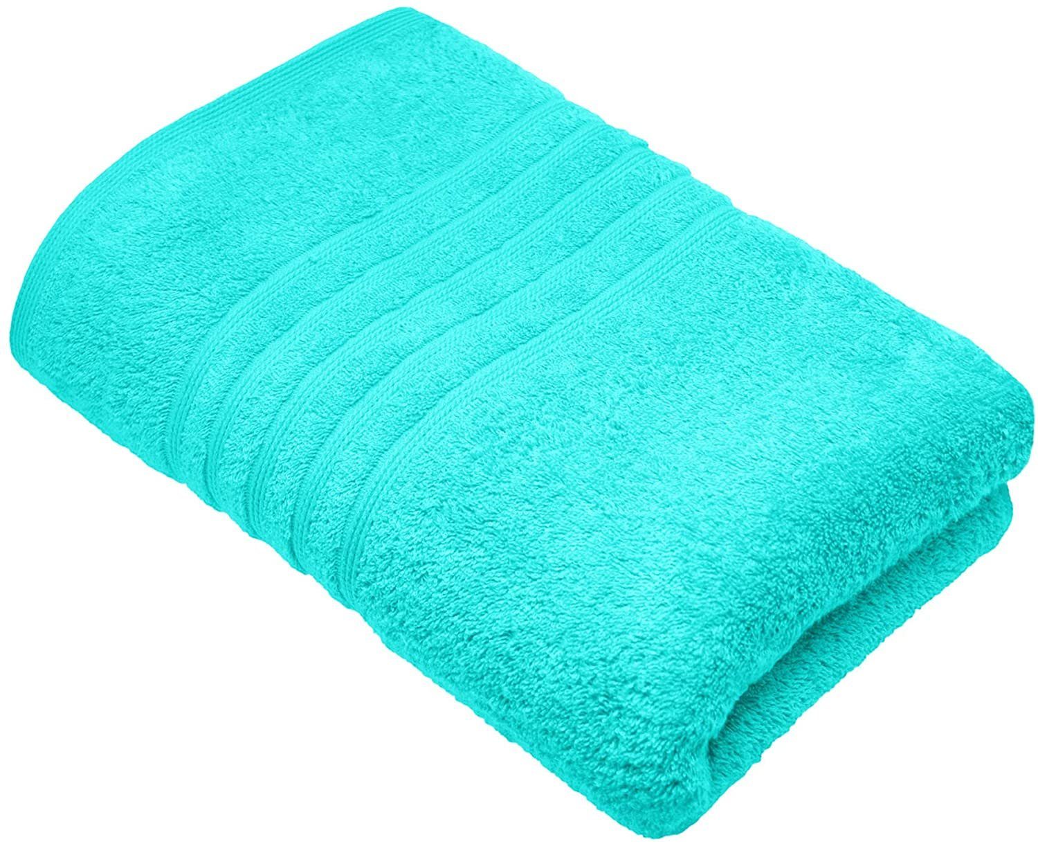 Lashuma Saunatuch London, Frottee (1-St), Badetuch extra lang 85x220 cm, Handtuch Wellness Lagunen Türkis