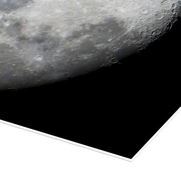 Posterlounge Poster NASA, ISS und der Mond, Fotografie