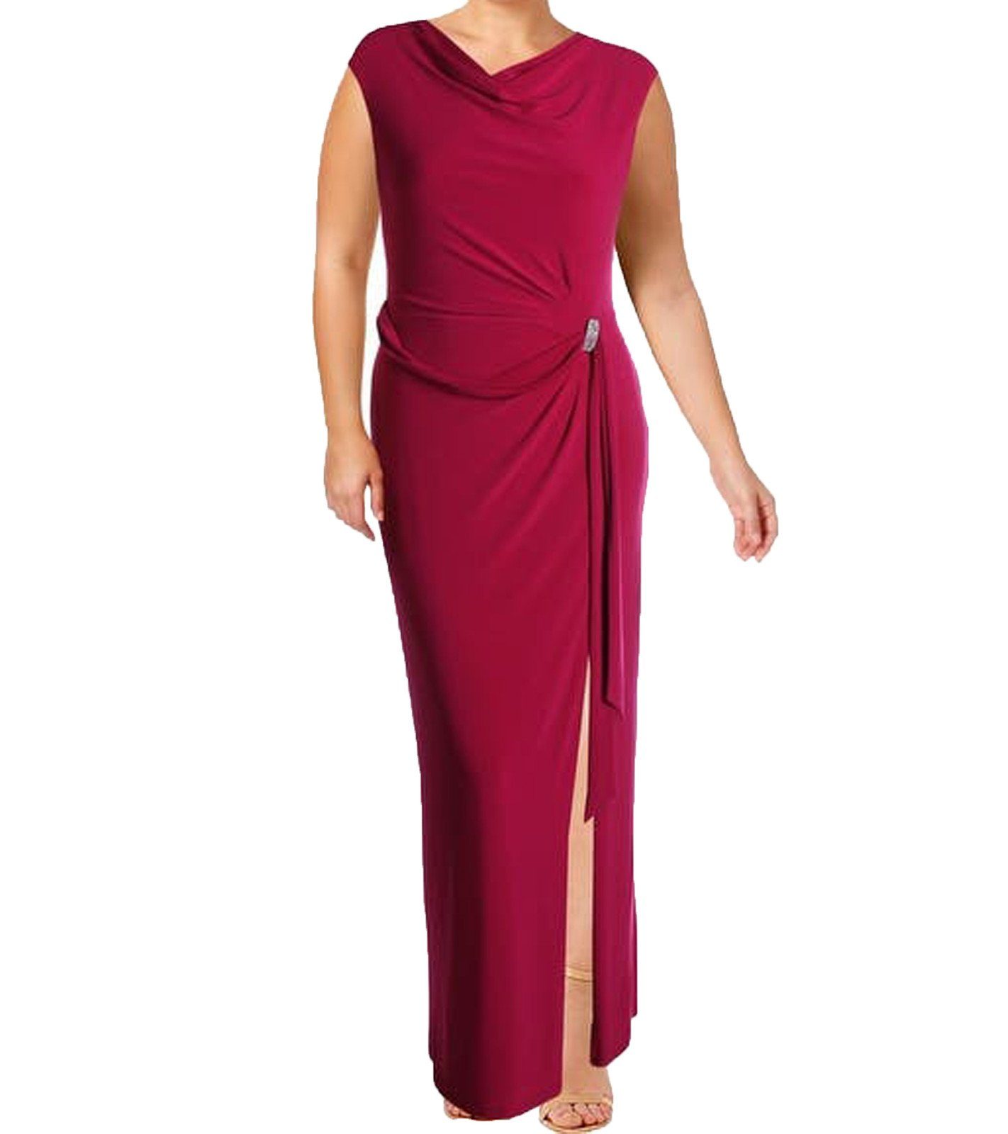 Lauren Ralph Lauren Sommerkleid »LAUREN RALPH LAUREN Kleid modisches Damen  Abend-Kleid mit Glitzergürtel Ball-Kleid Pink« online kaufen | OTTO