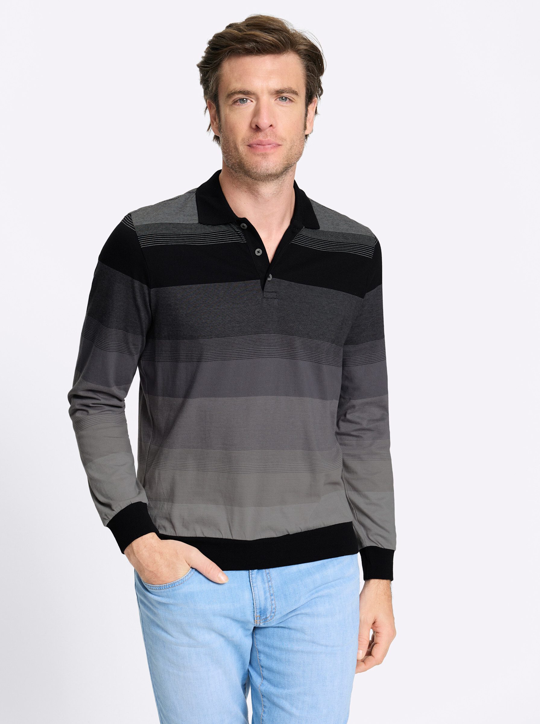 Witt T-Shirt Langarm-Poloshirt Langarm