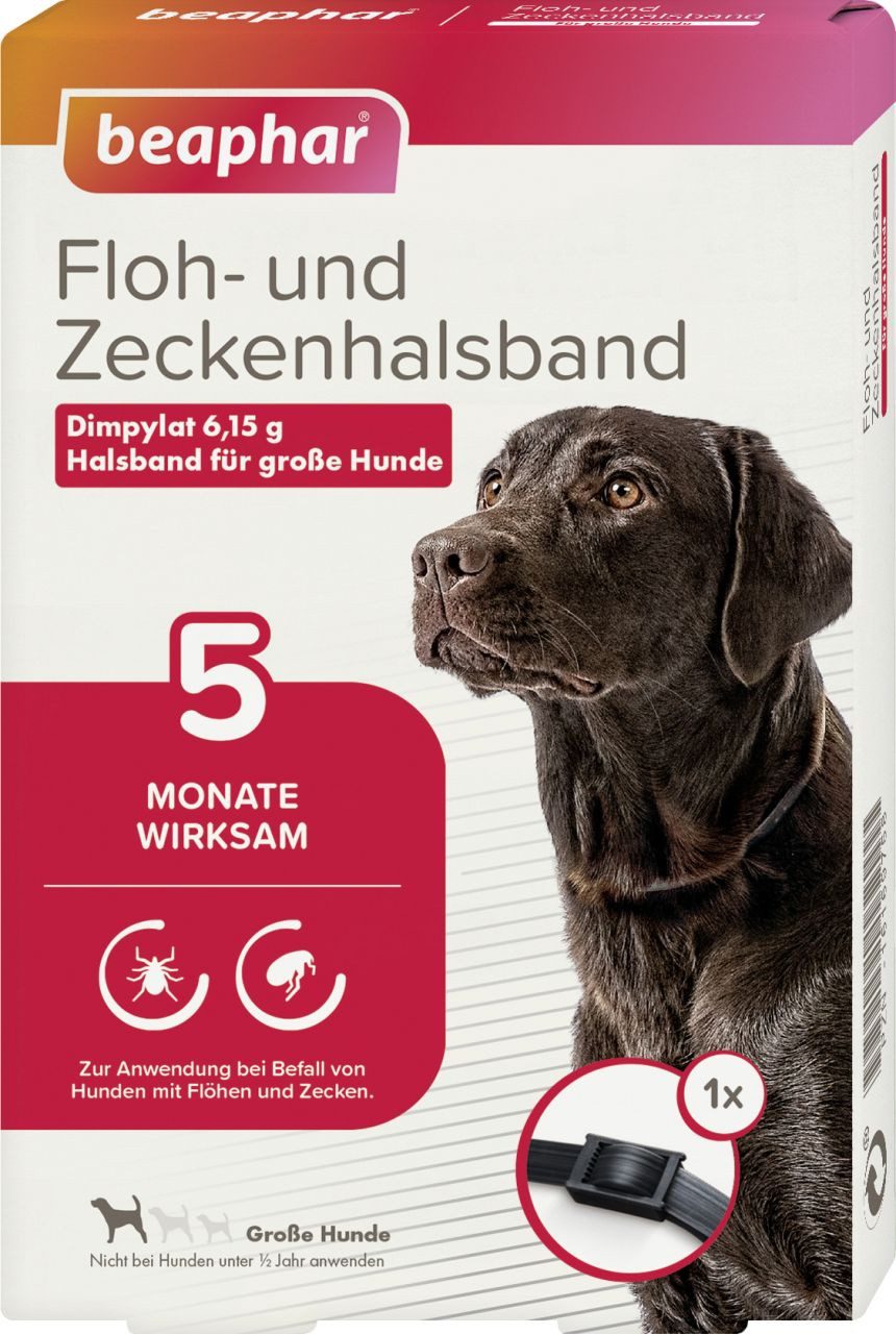 beaphar Hundehandtuch Beaphar Floh- & Zeckenhalsband für große Hunde 65