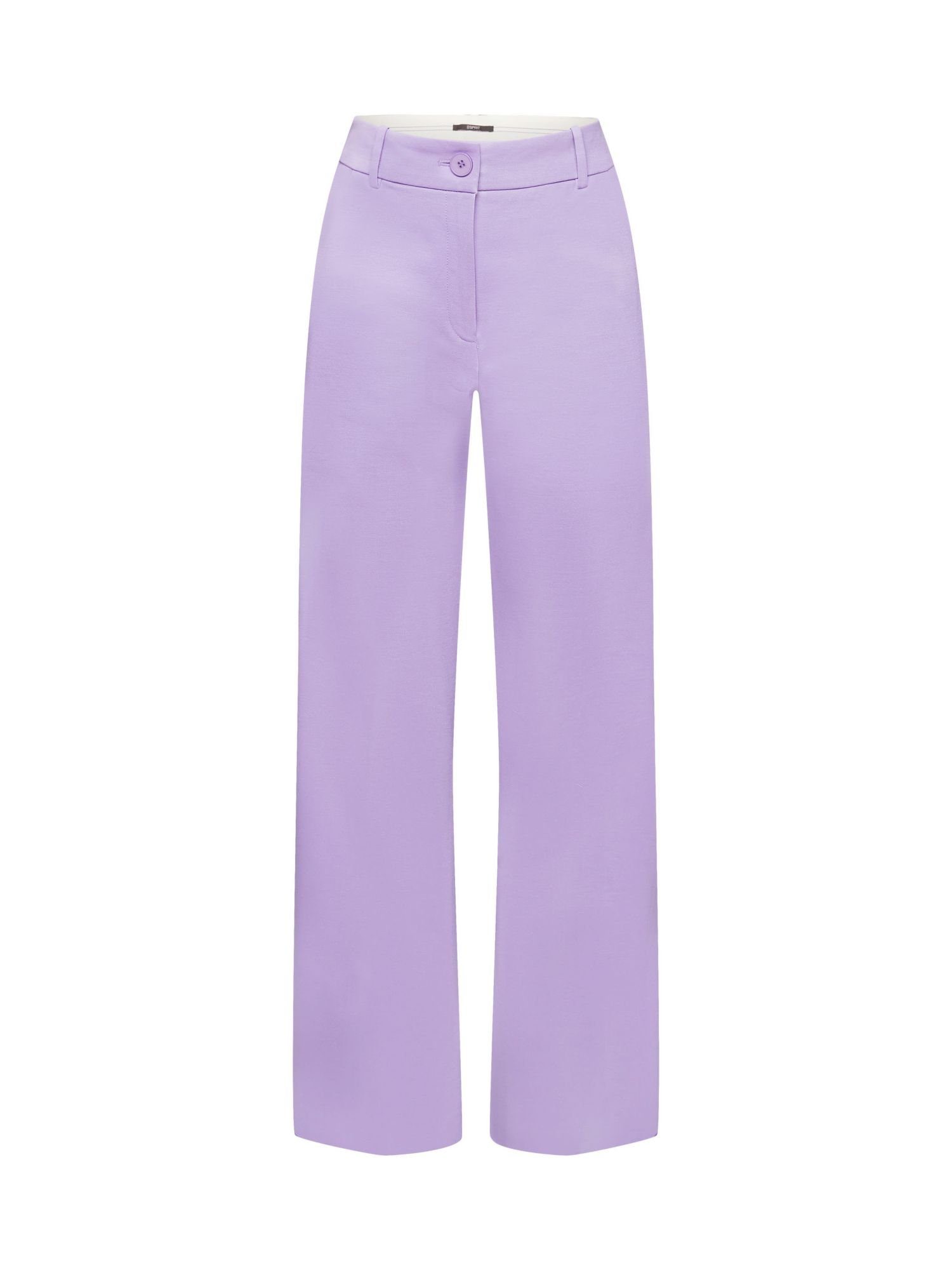 Esprit Collection Anzughose SPORTY PUNTO Mix & Match Hose mit geradem Bein LAVENDER