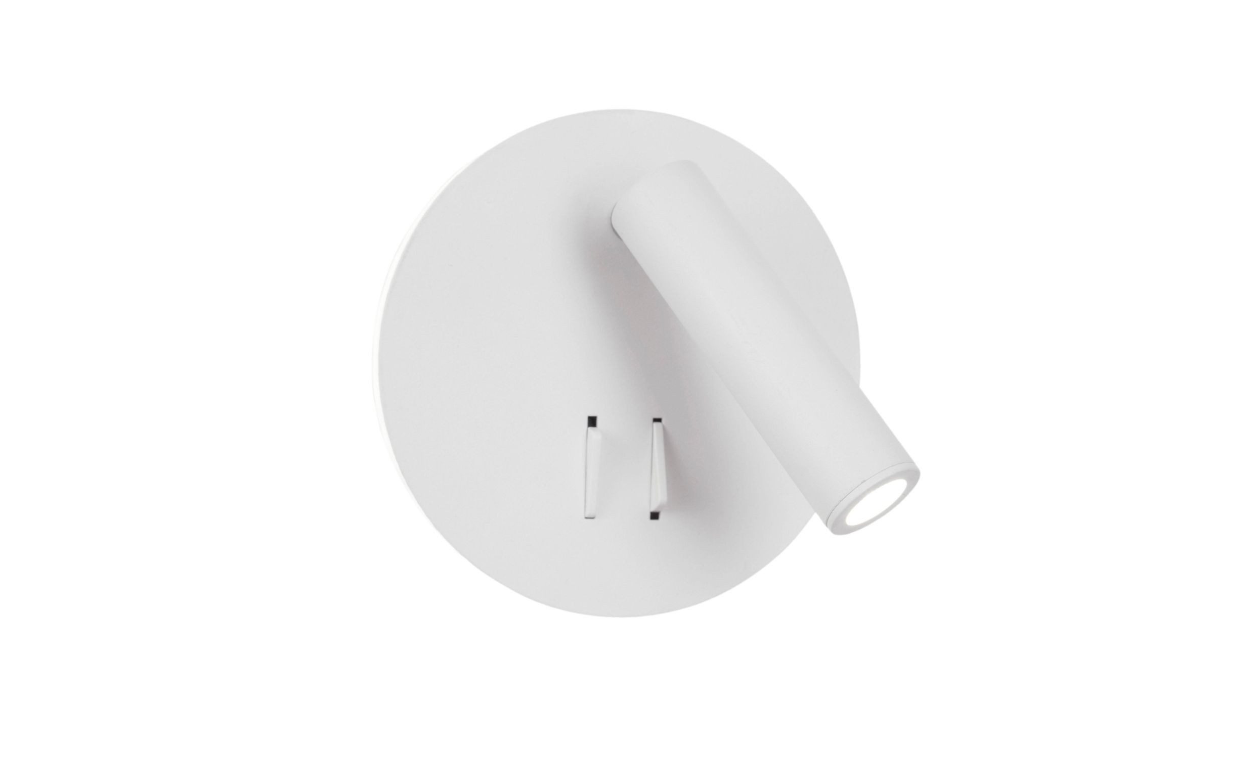 Licht-Erlebnisse Wandstrahler OMARI, LED fest integriert, Warmweiß, LED Spotleuchte Wand Weiß Metall schwenkbar 3000 K 780 lm 9 W