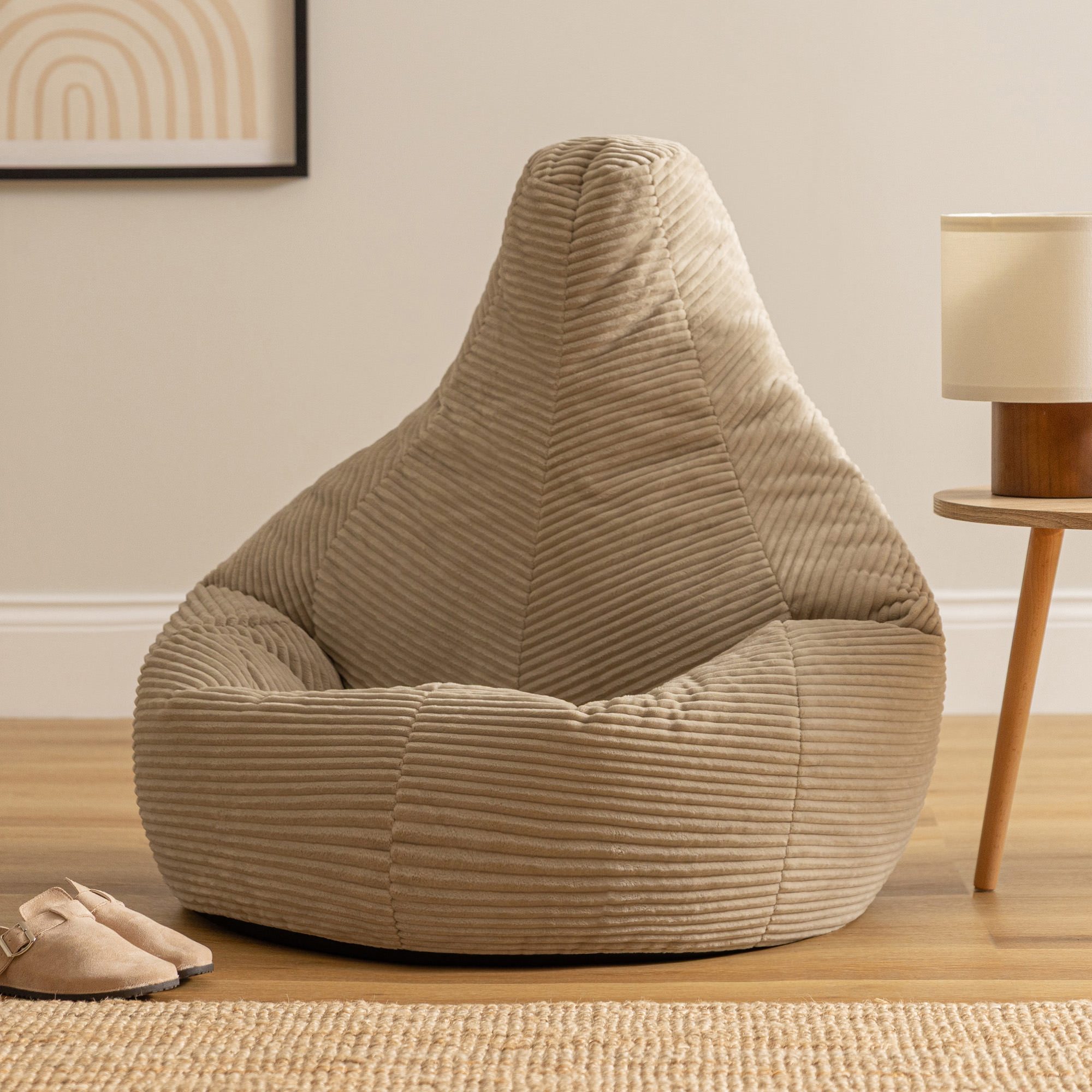 icon Sitzsack 2er Set Sessel mit Rückenlehne aus Cord „Dalton“, Sitzsack XXL, Gaming Sitzsack, Made in Germany, Erwachsene & Kinder