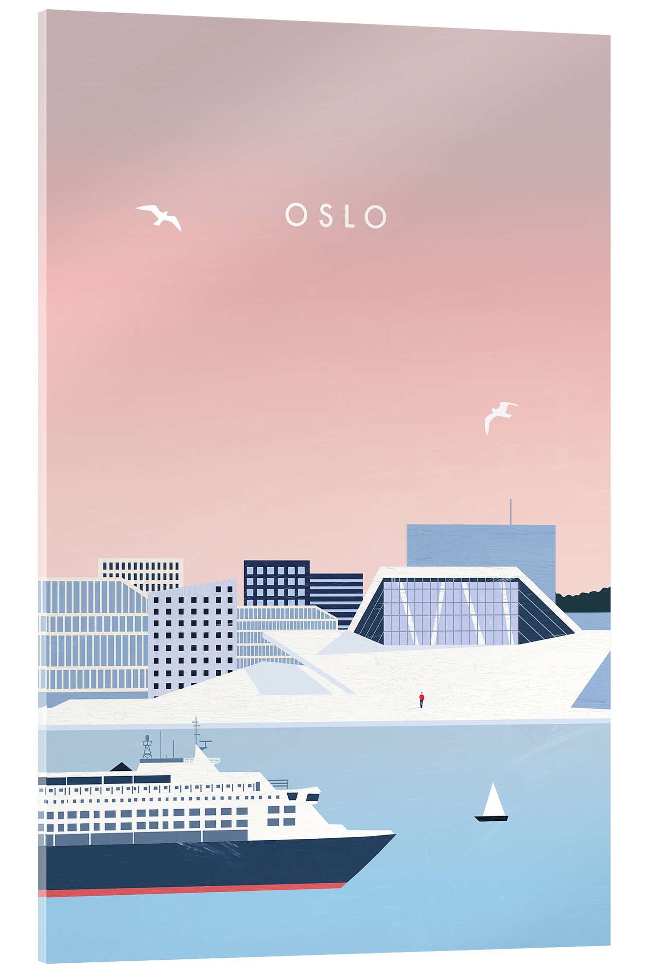 Posterlounge Wandbild Oslo, Katinka Reinke, erhältlich als Poster, Leinwandbild, Wandsticker oder Acrylglasbild