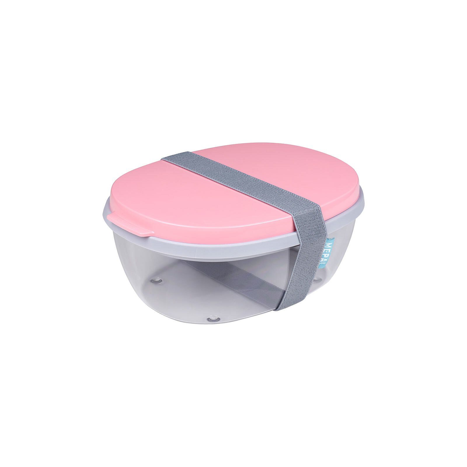 Mepal Lunchbox Ellipse Salatbox 1300 ml, Kunststoff, (1-tlg), Spülmaschinengeeignet nordic pink