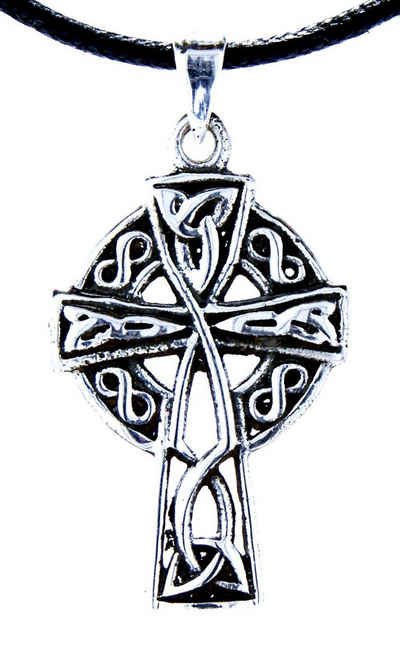 Kiss of Leather Kettenanhänger »Keltenkreuz 925 Silber Anhänger Silberkette keltisches Kreuz Radkreuz«, Anhänger