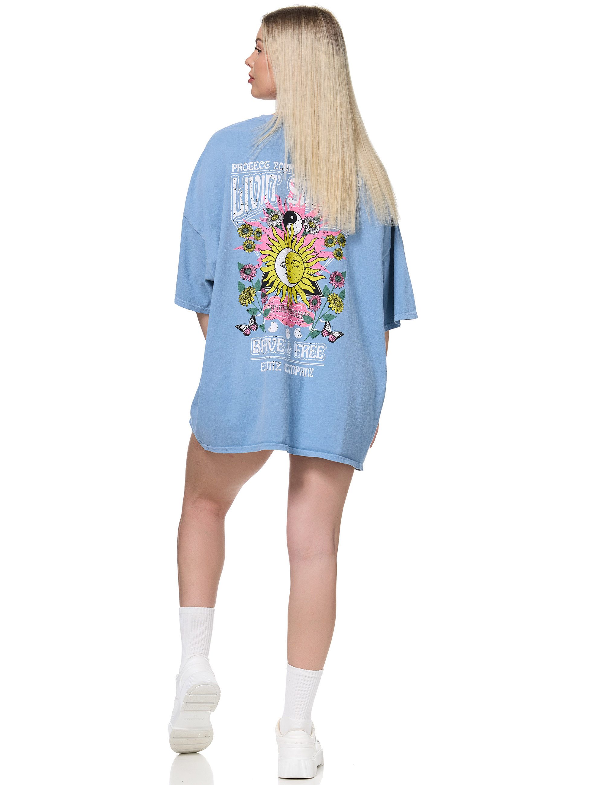 Worldclassca T-Shirt Worldclassca Oversized Print LIVIN günstig online kaufen