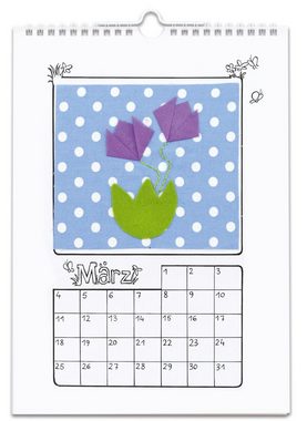 Betzold Kalender zum Selbstbasteln Bastel-Kalender Kinder - Kreativ-Kalender Blanko-Wandkalender, immerwährend