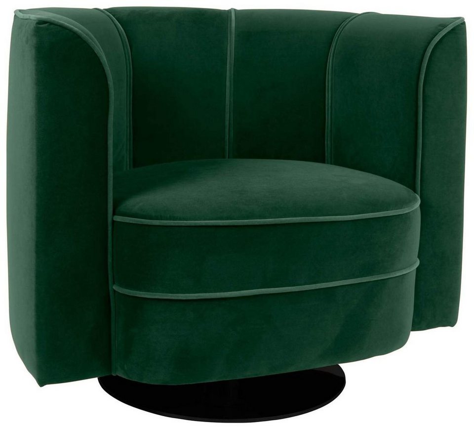 Dutchbone Loungesessel Lounge Sessel FLOWER GREEN von DutchBone