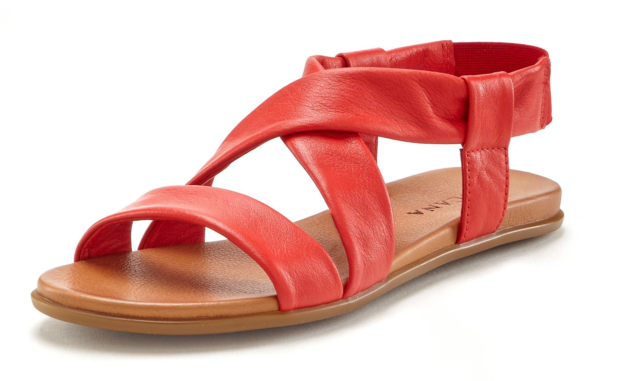 LASCANA Sommerschuh Sandale aus Leder mit günstig online kaufen