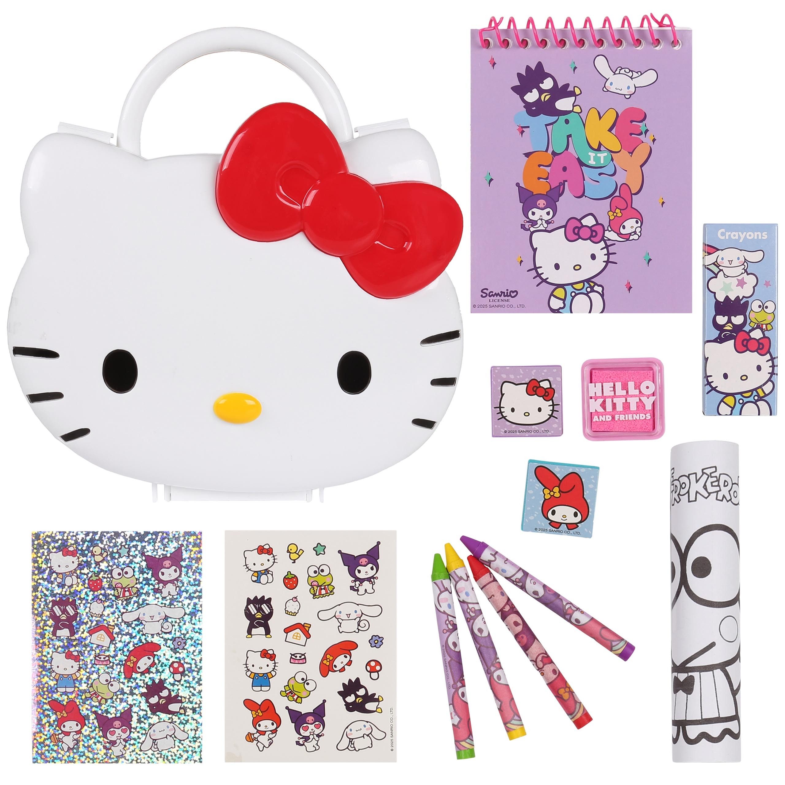 Hello Kitty Notizbuch Hello Kitty Kreativset für Kinder, Malset mit Koffer