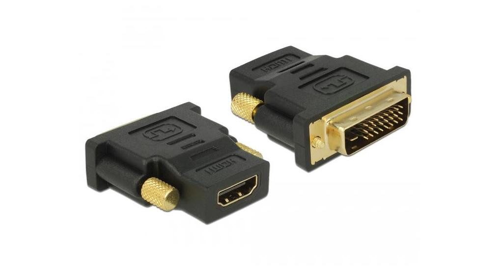 Modem Delock Adapter DVI 24+1 Pin Stecker zu HDMI Buchse