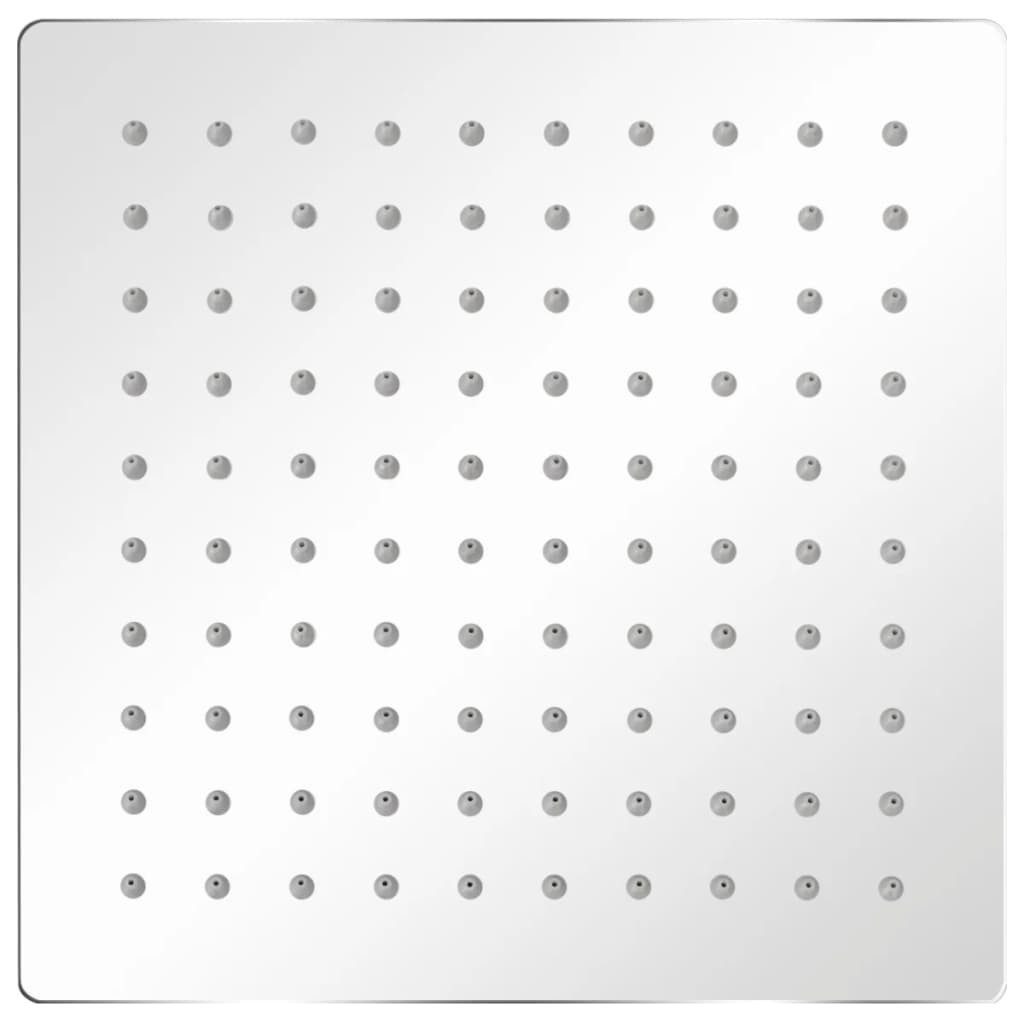 vidaXL Regenduschkopf Regenbrause Edelstahl 20x20 cm Quadratisch, (1-tlg), Duschkopf Edelstahl 20x20cm Quadrat Kopfbrause Regendusche Brausekopf – Bild 2 von 5