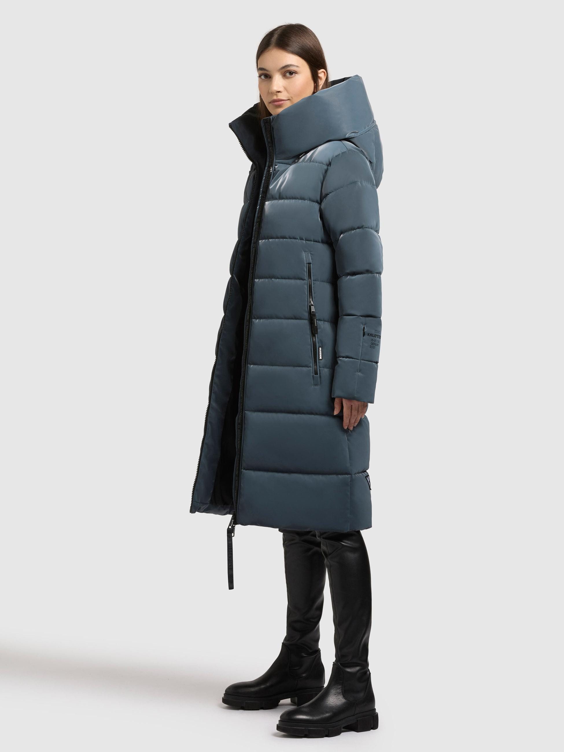 khujo Steppmantel Jilias6 Shiny Wintermantel aus einem auffällig glänzendem Material