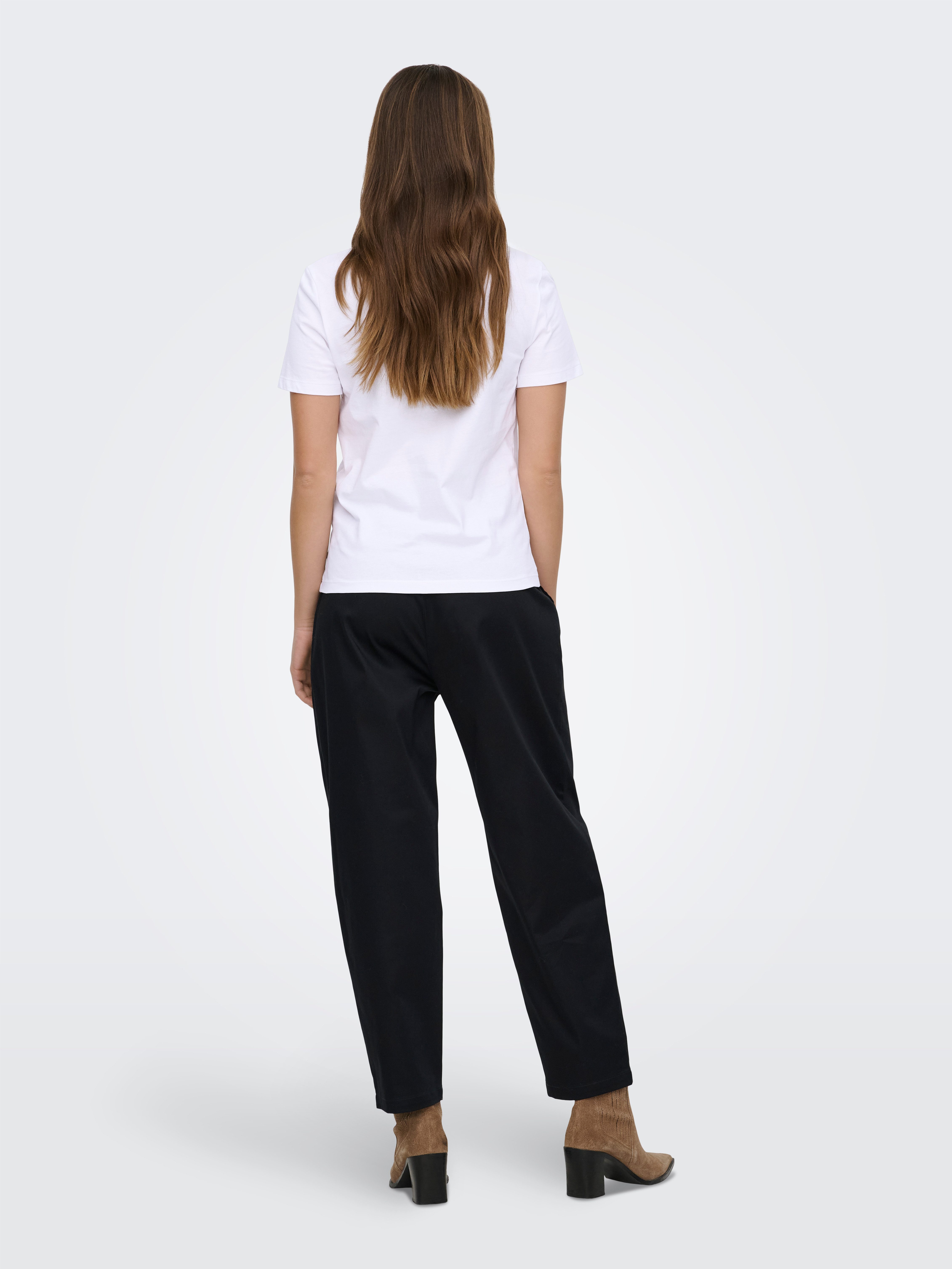 ONLY Kurzarmshirt ONLKITA LIFE S/S TOP BOX JRS Baumwolle, regular fit, Rundhals – Bild 5 von 5