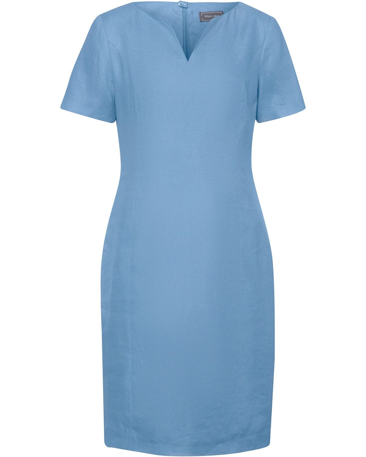 White Label Midikleid Halbarm-Leinenkleid günstig online kaufen