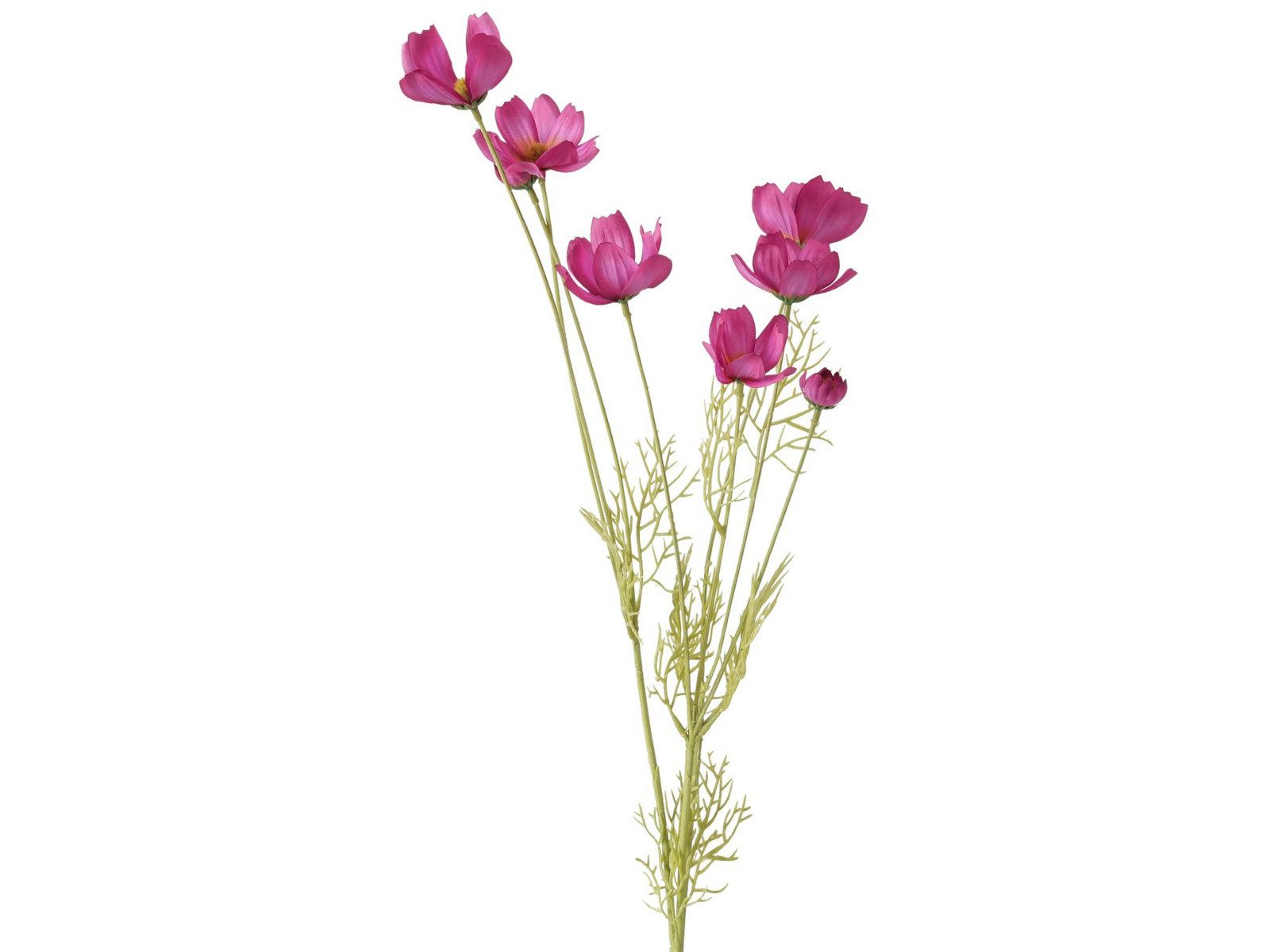Kunstblume Stielblume Cosmea grün/pink 91cm, BOLTZE, Höhe 91 cm