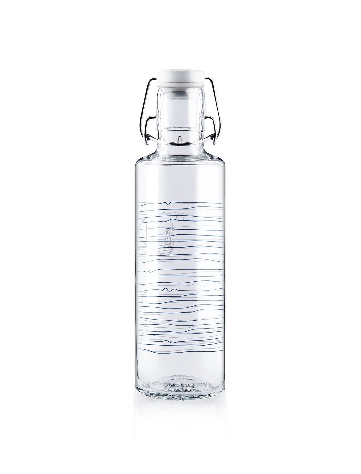 soulbottles Trinkflasche heimat wasser Glas (Glasflasche, Keramikdeckel, Edelstahlbügel) 600ml