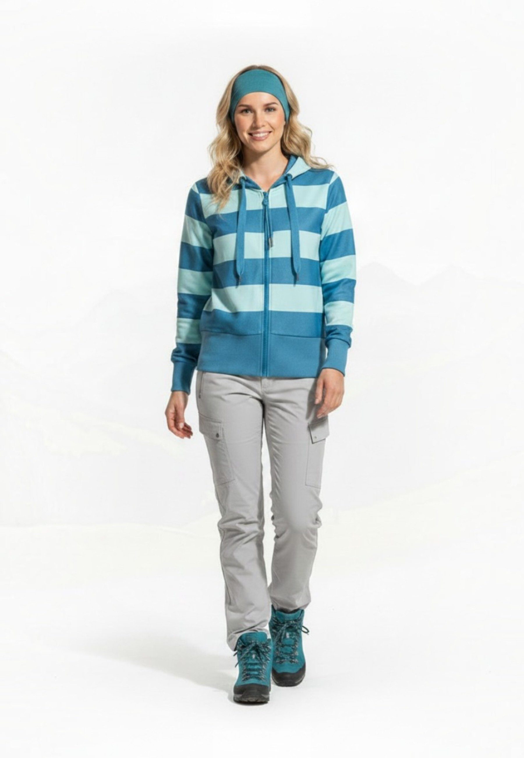 salzhaut Sweatshirt RECKSCHETER Damen Leicht tailliert salzhaut Pullover – bequemer Fit und nordisch klares Design – Bild 3 von 5