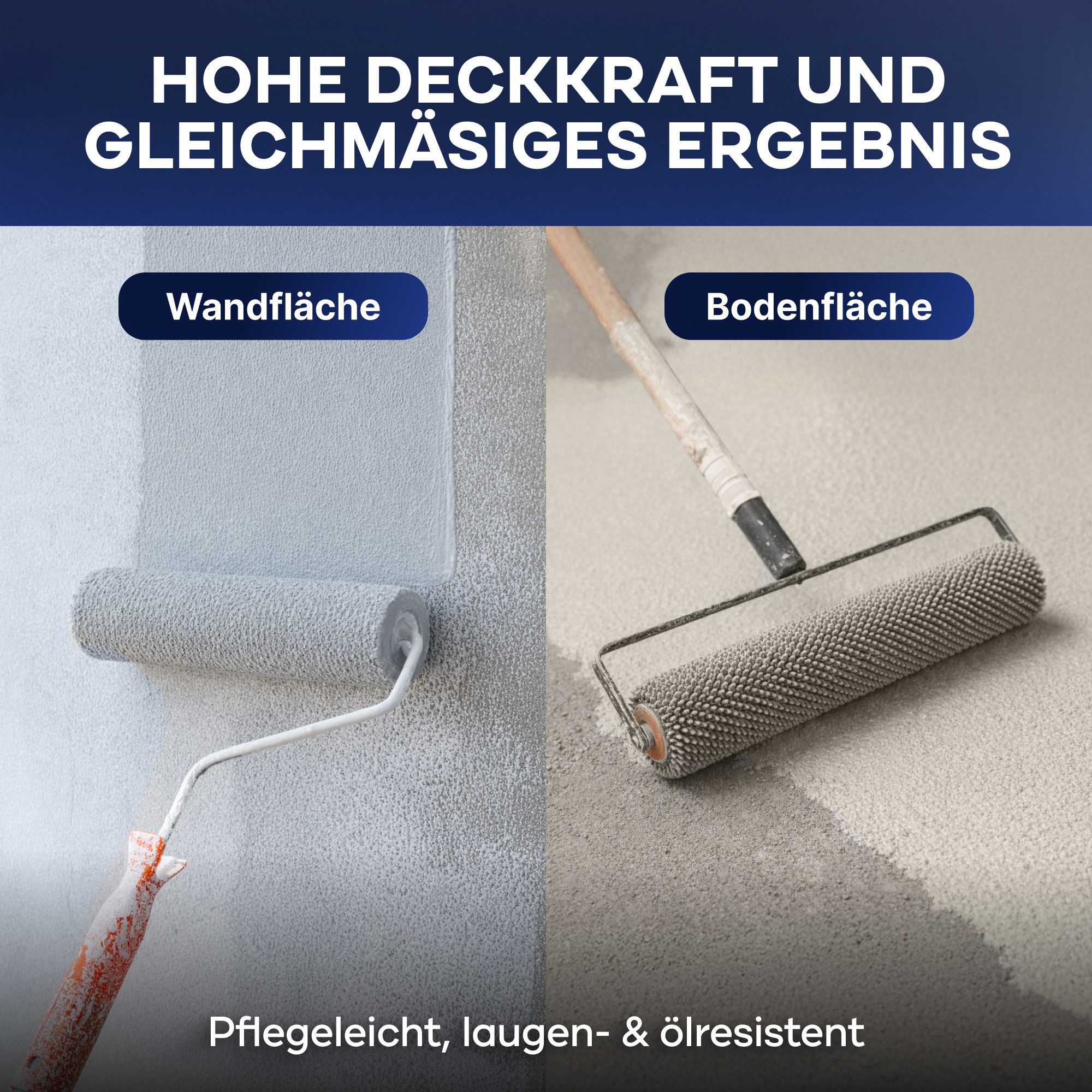 plid Acryl-Flüssigkunststoff Betonfarbe Bodenbeschichtung Bodenfarbe Sockelfarbe Flüssigkunstoff, Schnelltrocknend