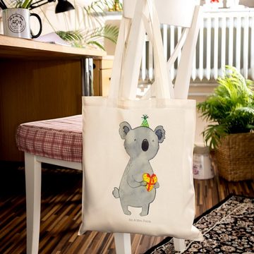 Mr. & Mrs. Panda Tragetasche Koala Geschenk - Transparent - Einkaufstasche, Beuteltasche, Stoffbeu (1-tlg), Modisches Design