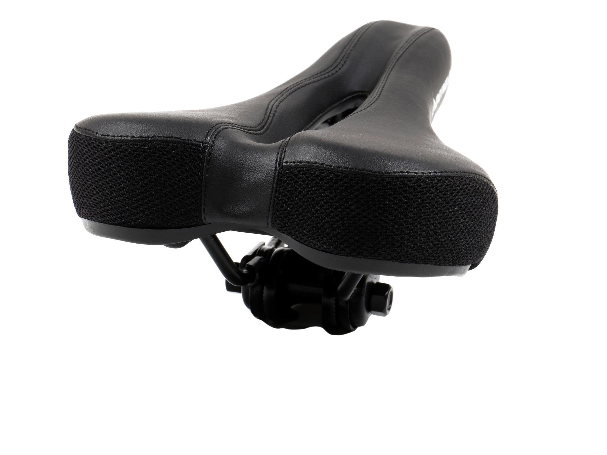 Dunlop Fahrradsattel Fahrradsattel für MTB, City-, Touren- und Rennenräder (Sattel gefedert, 1-tlg., Sattel mit Komfortzonenausschnitt), Fahrradsattel