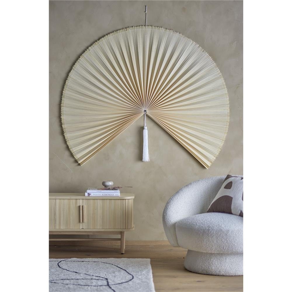 Bloomingville Wanddekoobjekt Jaime Wanddekoration, Natur Bambus 150x77cm Fächer Wandschmuck