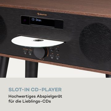 Auna Silver Star Stand Radio (DAB+;UKW, 20 W, DAB Plus Radio mit CD Player mit Radio Küchenradio Digitalradio)