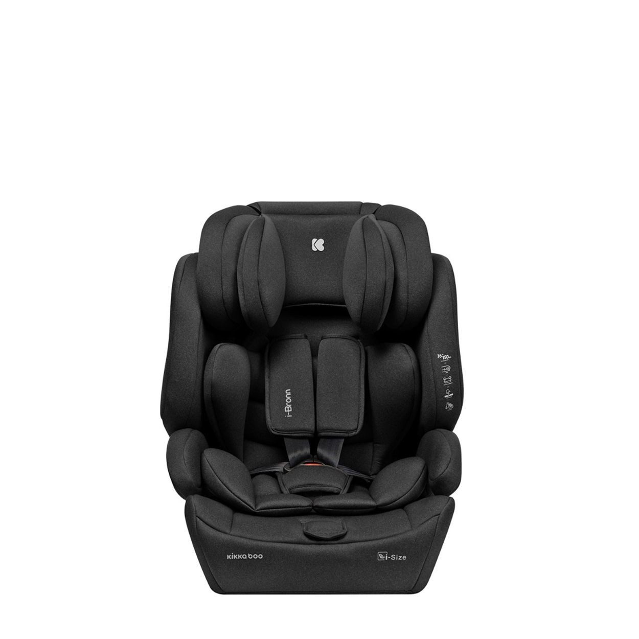 Kikkaboo Autokindersitz Kindersitz I-Bronn i-Size, ab: 1.25, bis: 12, (76-150cm) Isofix, Top Tether, Kissen, Gurt