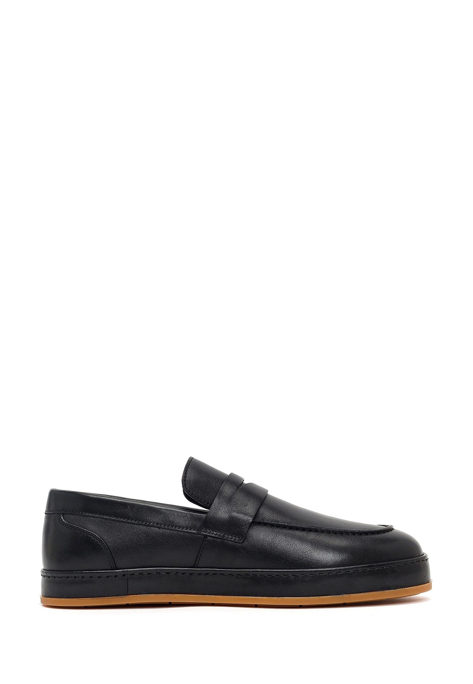 Derimod Lässige Loafer aus Leder Loafer Echtes Leder, Lederfutter, Gummisohle, Slip-On Design, Zeitloser Stil