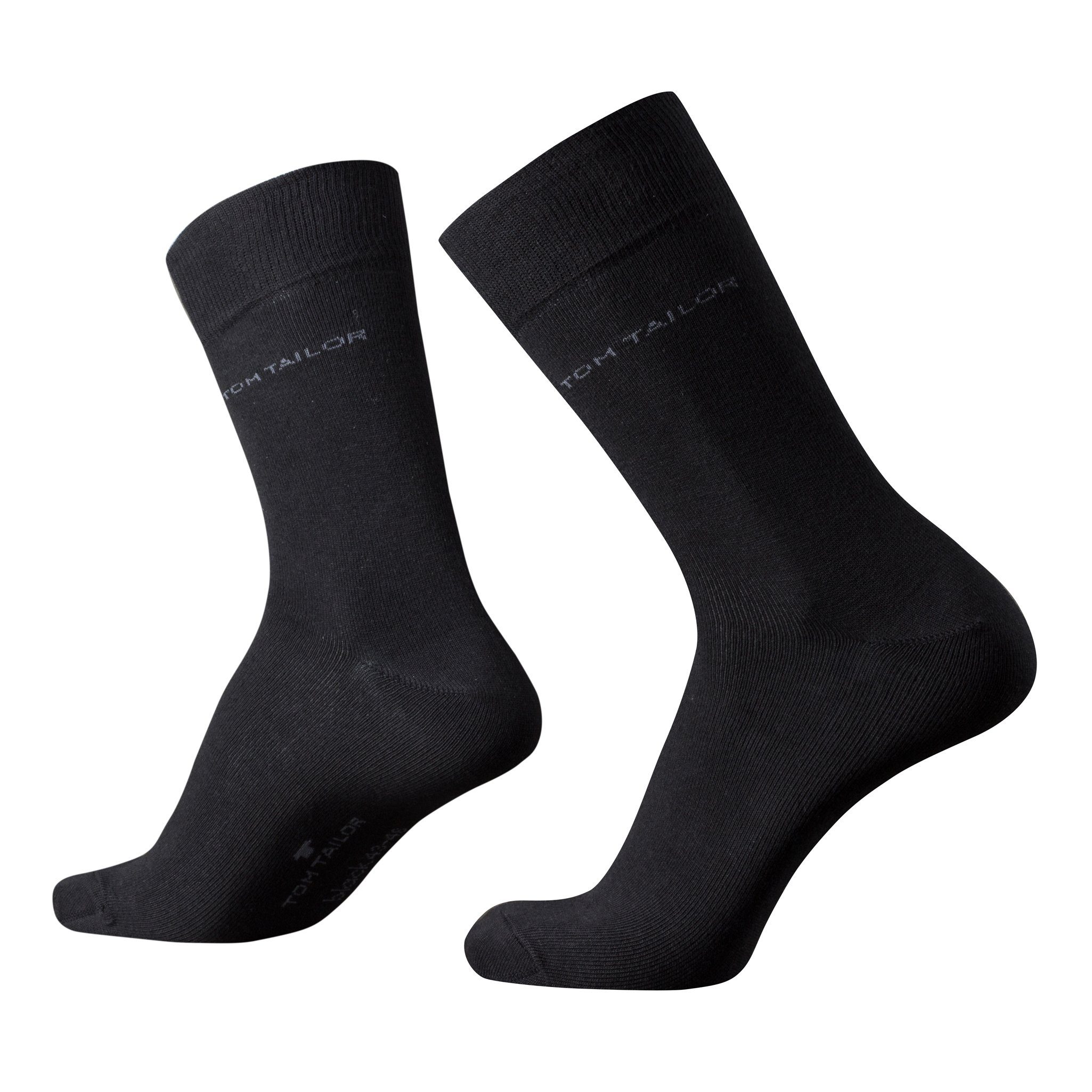 TOM TAILOR Socken Tom Tailor Herren Socken 2er Pack uni basic schwarz Tom T günstig online kaufen