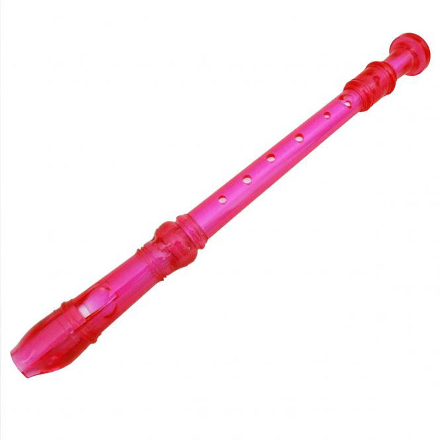 keepdrum Blockflöte keepdrum Blockflöte Sopran Neon transparent Pink C Barock, Sporan Blockflöte