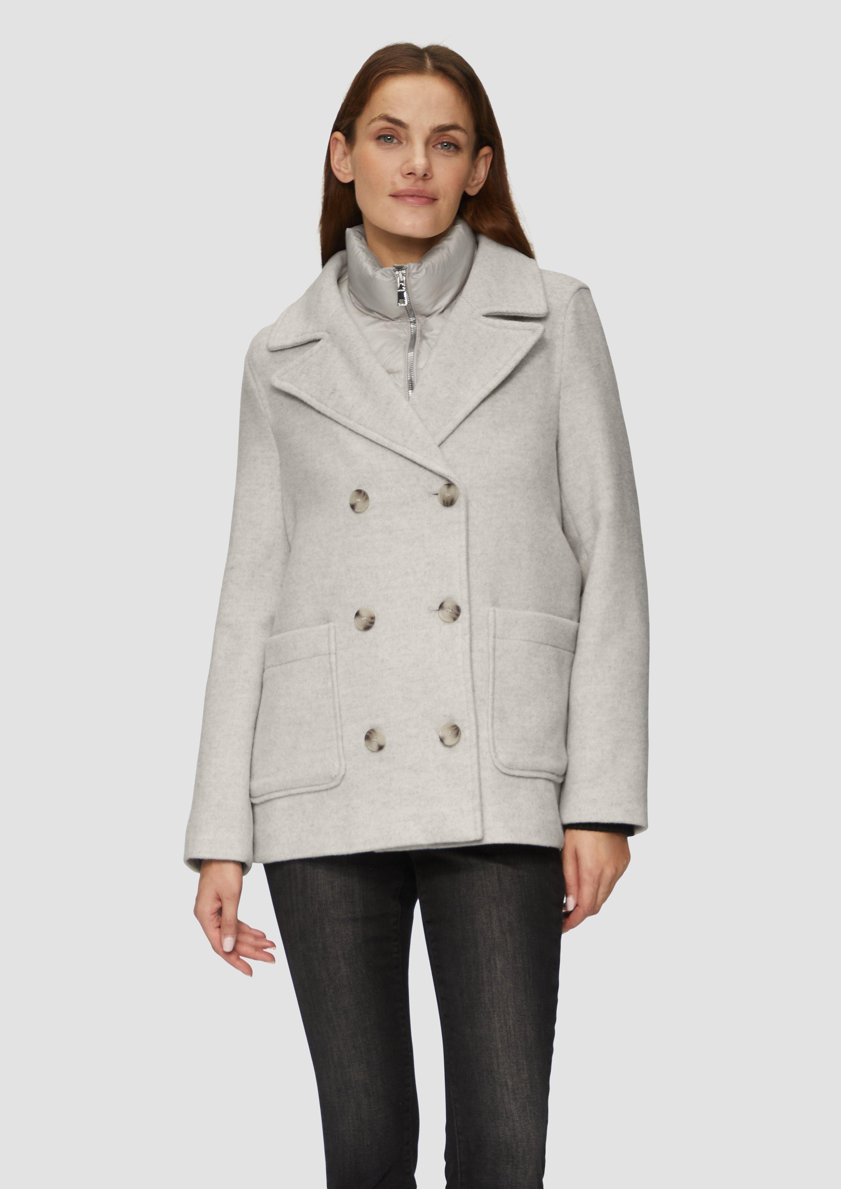 s.Oliver Funktionsjacke Caban im Materialmix mit günstig online kaufen