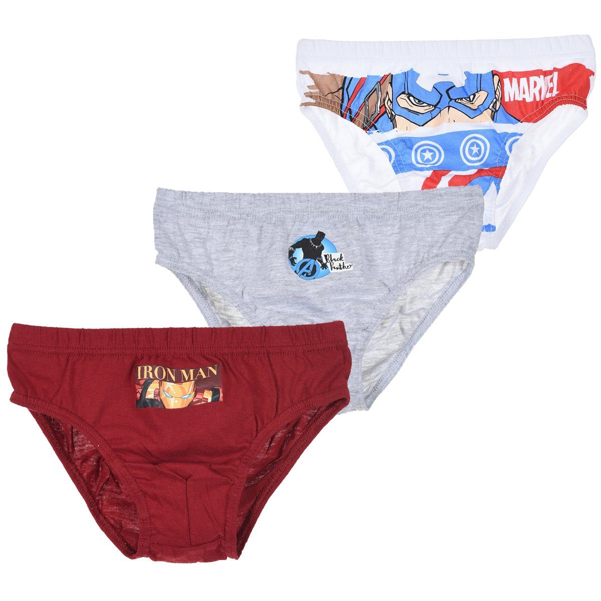 The AVENGERS Schlüpfer 6x Jungen Unterhosen 2 3 4 5 6 7 8 Jahre Slips Unterwäsche