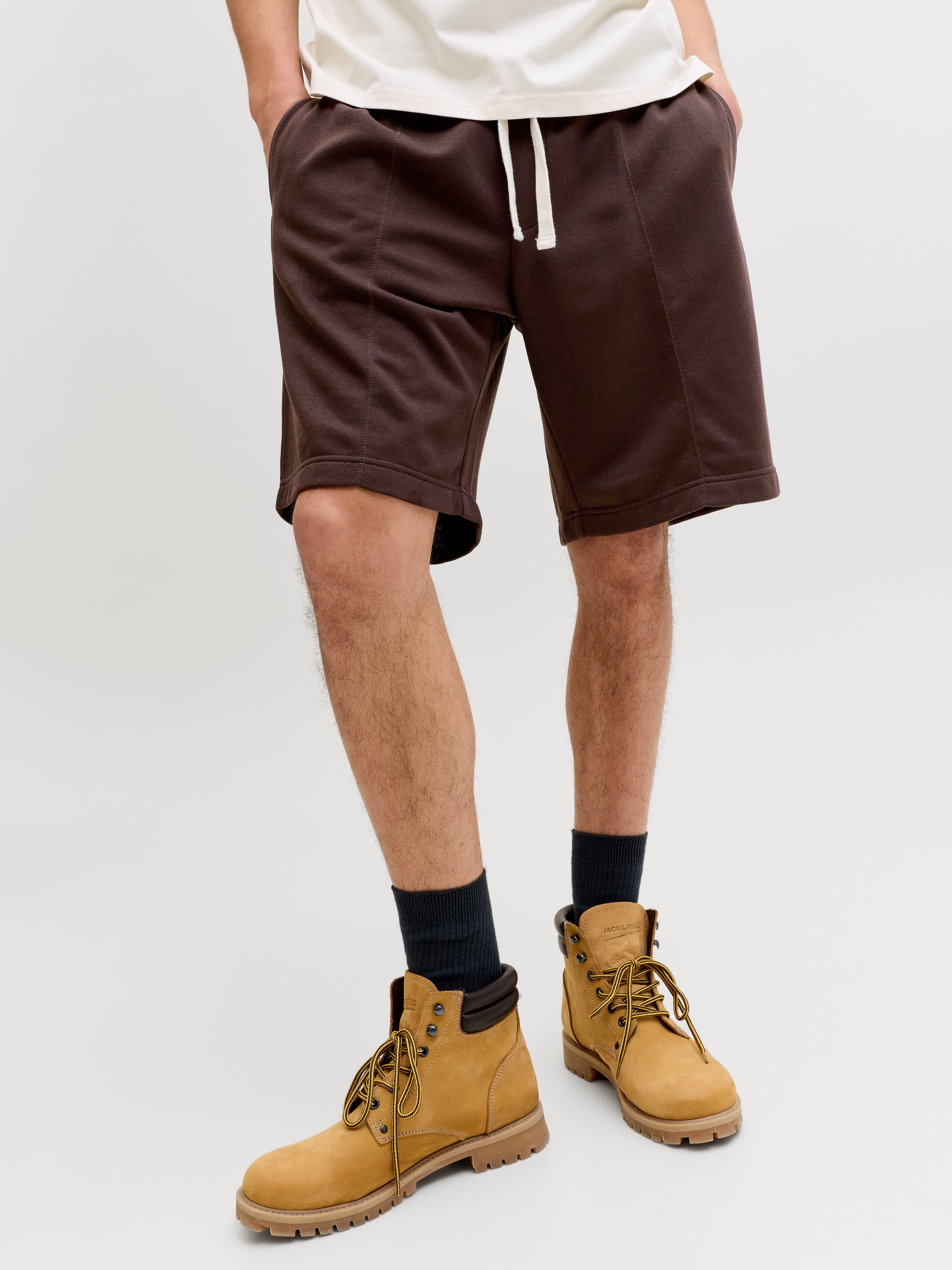 Jack & Jones Sweatshorts JPSTKARL BRADLEY PINTUCK SHORT STYD SS26 Materialmix, relexed fit
