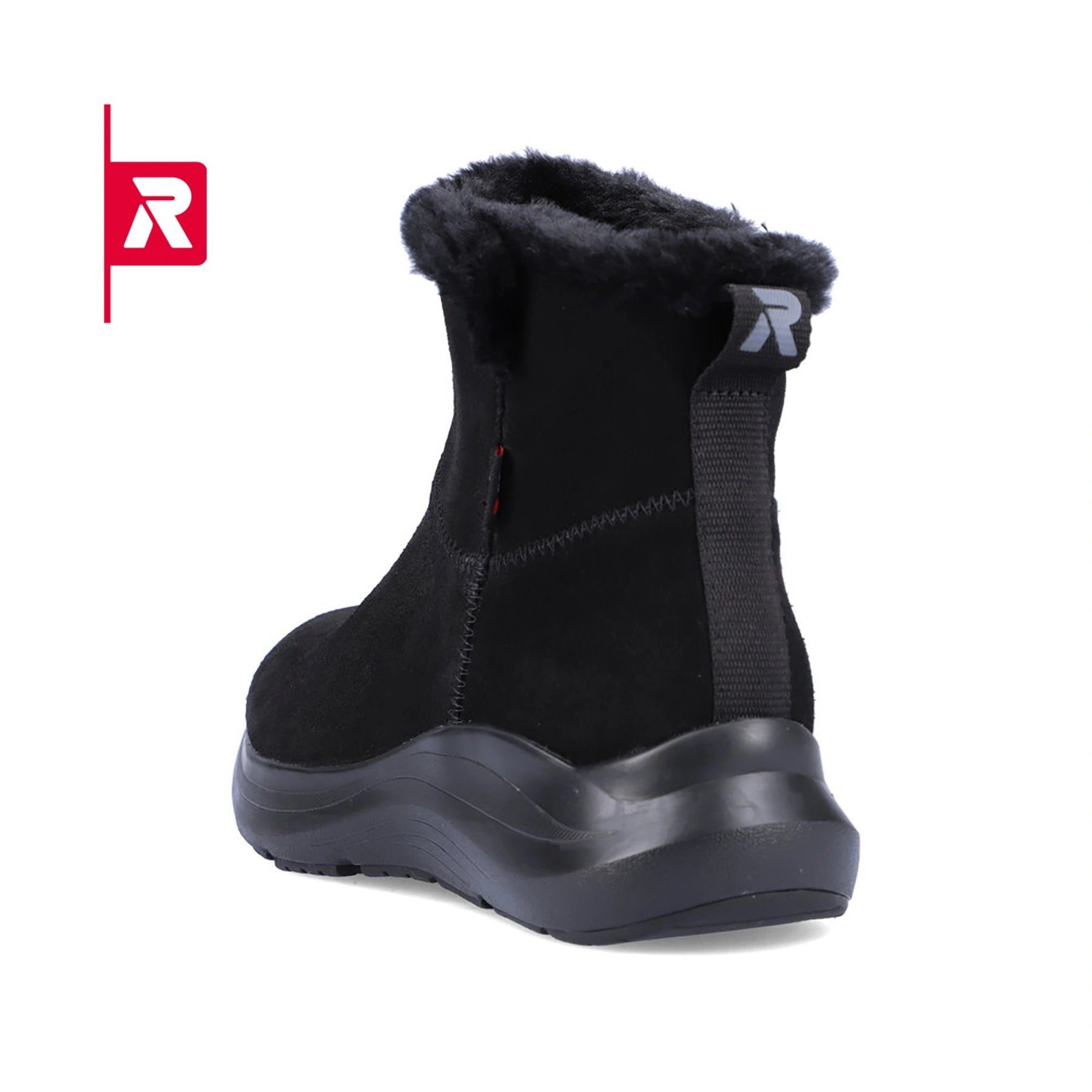 Rieker 42170-00 Rauhleder (Stiefel mit seitlichen Reissverschluss und) Winterstiefel