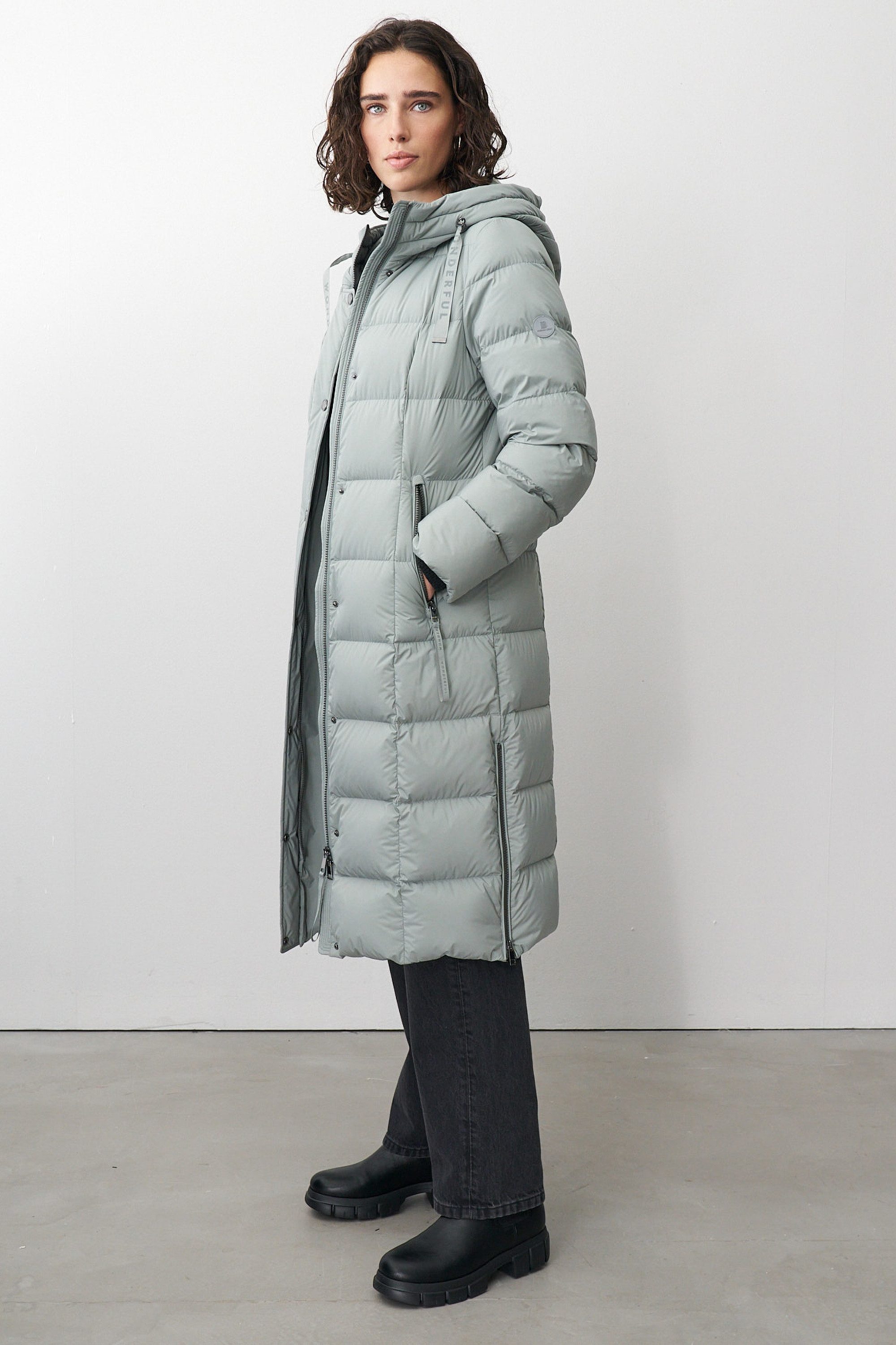 Barbara Lebek Daunenmantel warmer Steppmantel oder Wintermantel mit seitlic günstig online kaufen