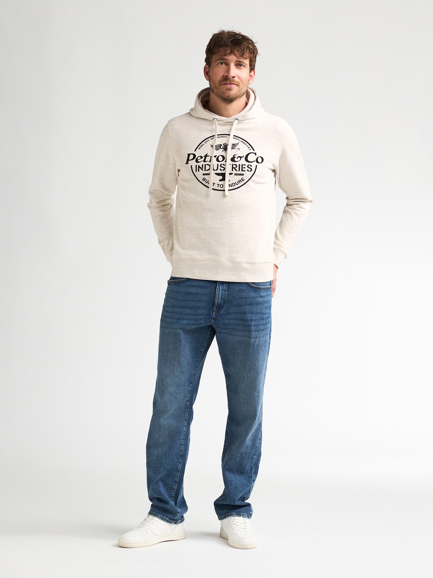 Petrol Industries Kapuzensweatshirt mit angesetzten Bündchen – Bild 4 von 4