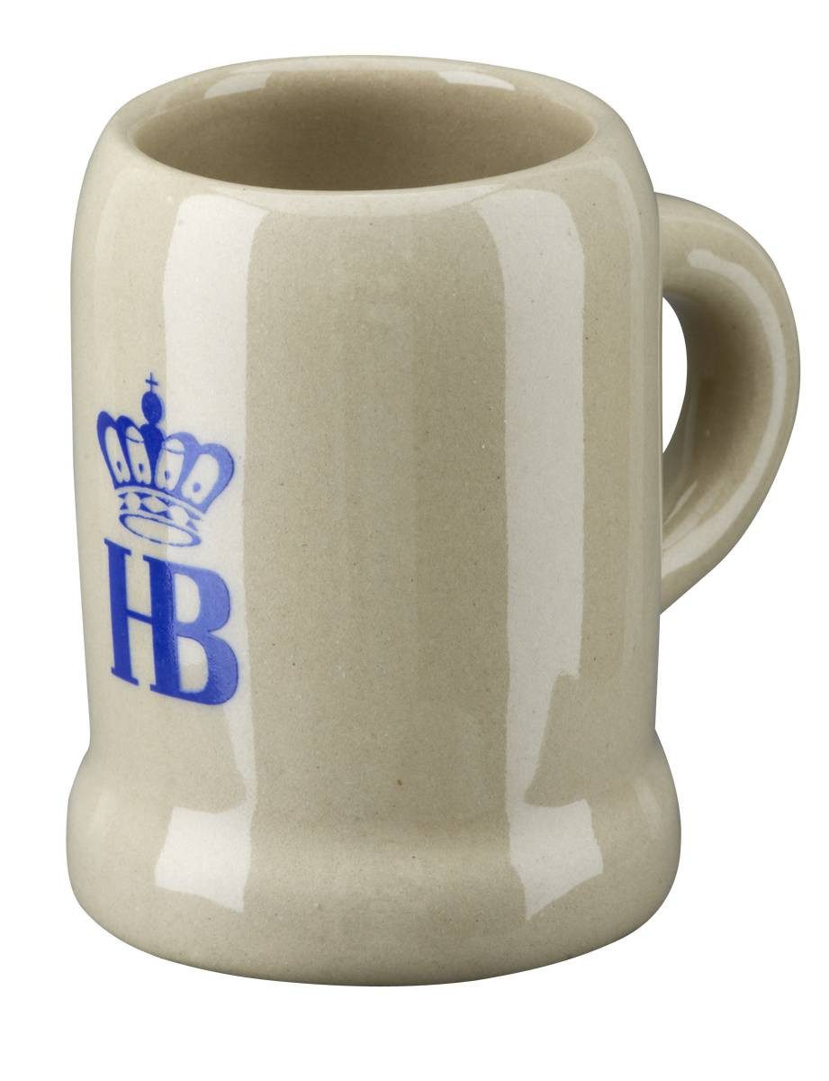 Hofbräuhaus München Schnapsglas Stamperl "Keferloher Art", kleiner Schnapskrug 0,03 l / 30 ml, Keramik, aus Keramik nach Keferloher Art gefertigt