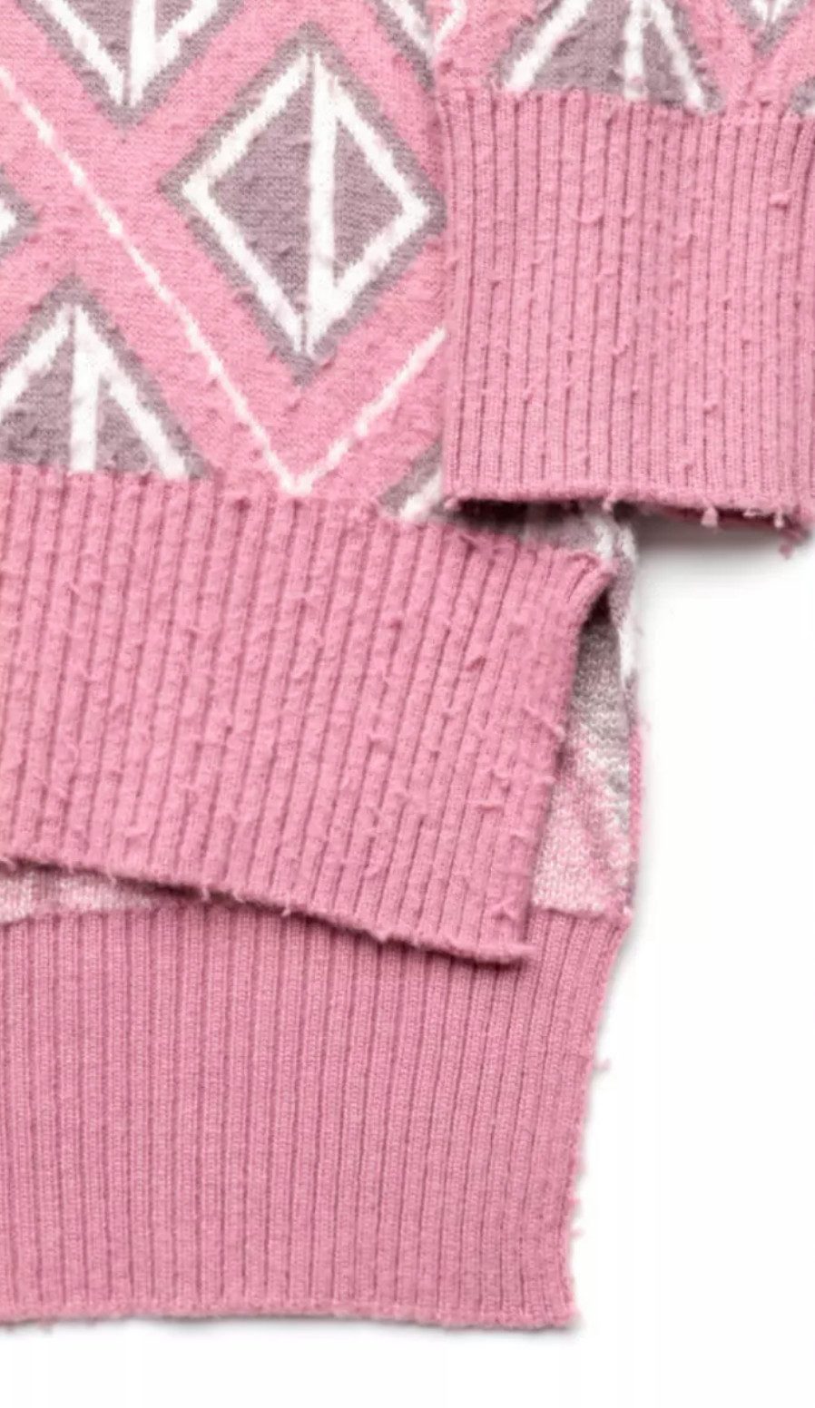 Dior Strickpullover CD Diamond Handgestrickt Vintage Pullover Handgefertigter Vintage-Look, Unisex