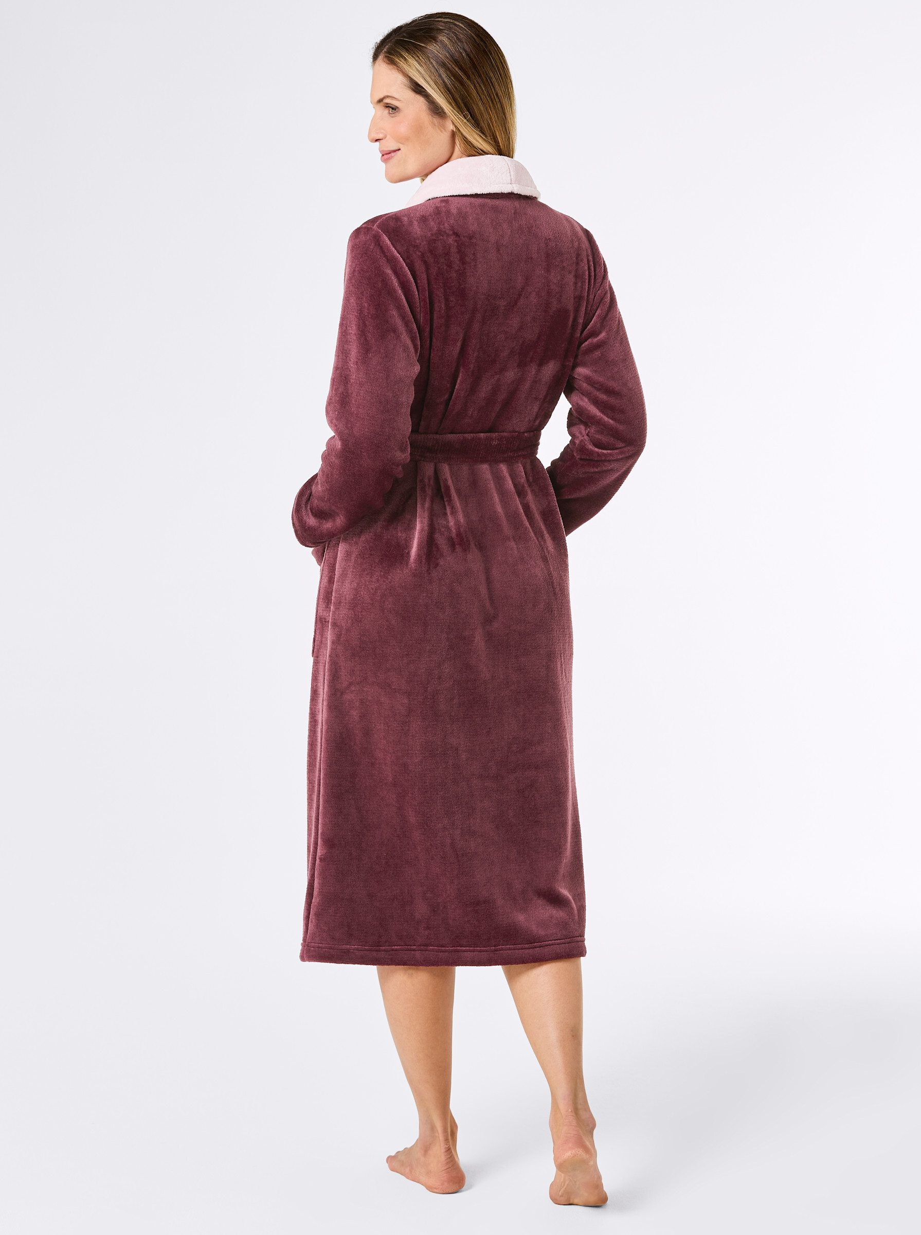 Witt Morgenmantel Morgenmantel ., Polyester, Bindeband, Fleece günstig online kaufen