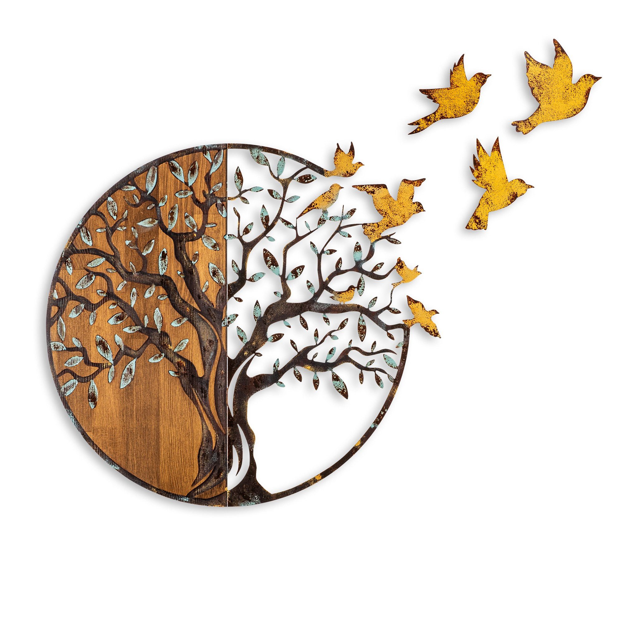 Wallity Wanddekoobjekt 100% WOODEN (Thickness: 3 cm) / METAL (Thickness: 1, günstig online kaufen