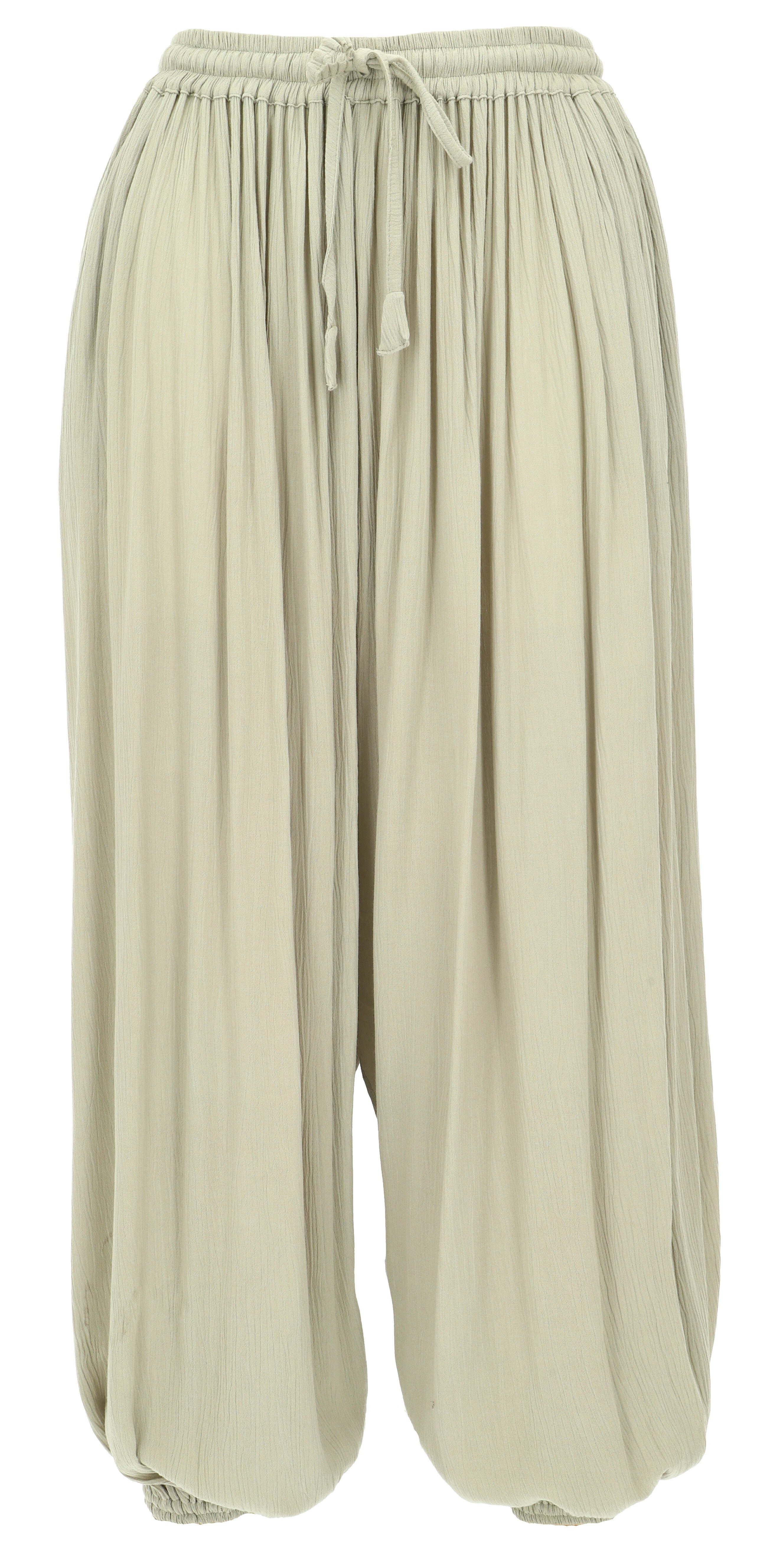 Guru-Shop Relaxhose Boho Pluderhose, Muckhose, Haremshose Viskose.. Ethno Style, alternative Bekleidung