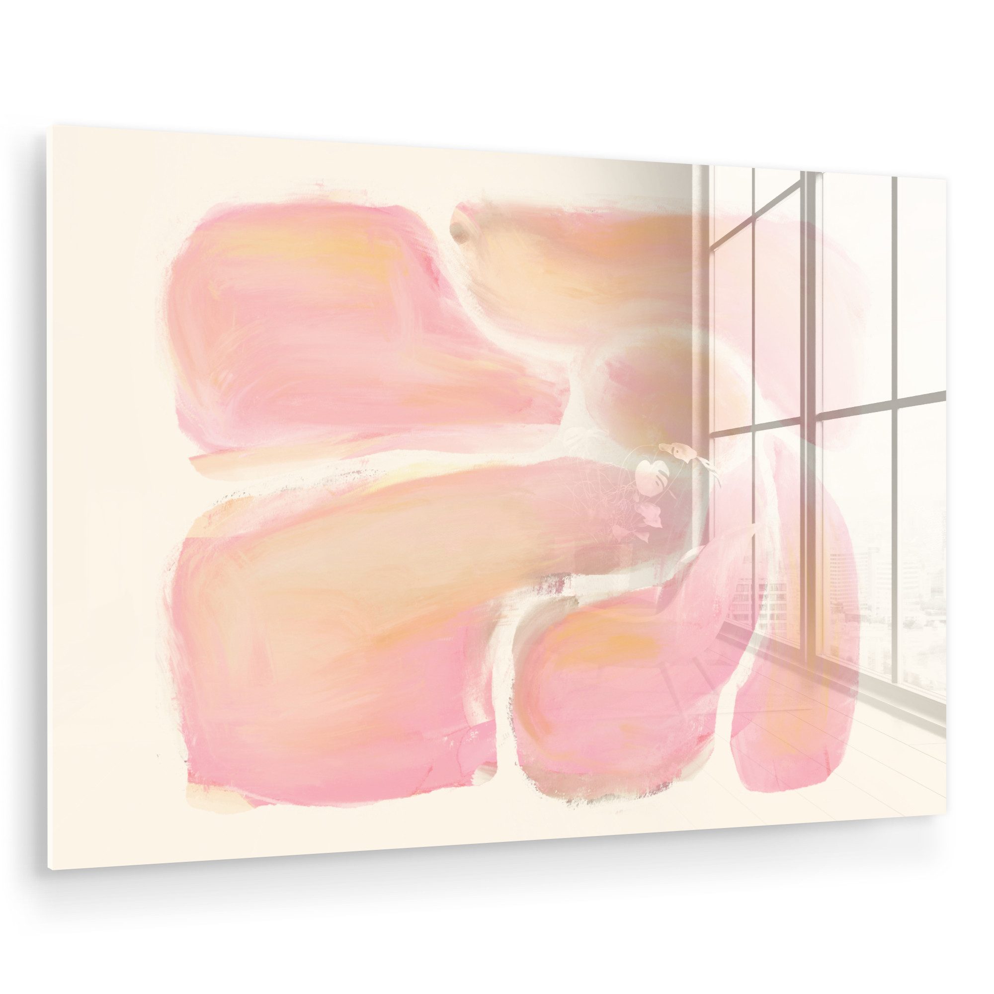 MuchoWow Acrylglasbild Blumen - Rosa - günstig online kaufen