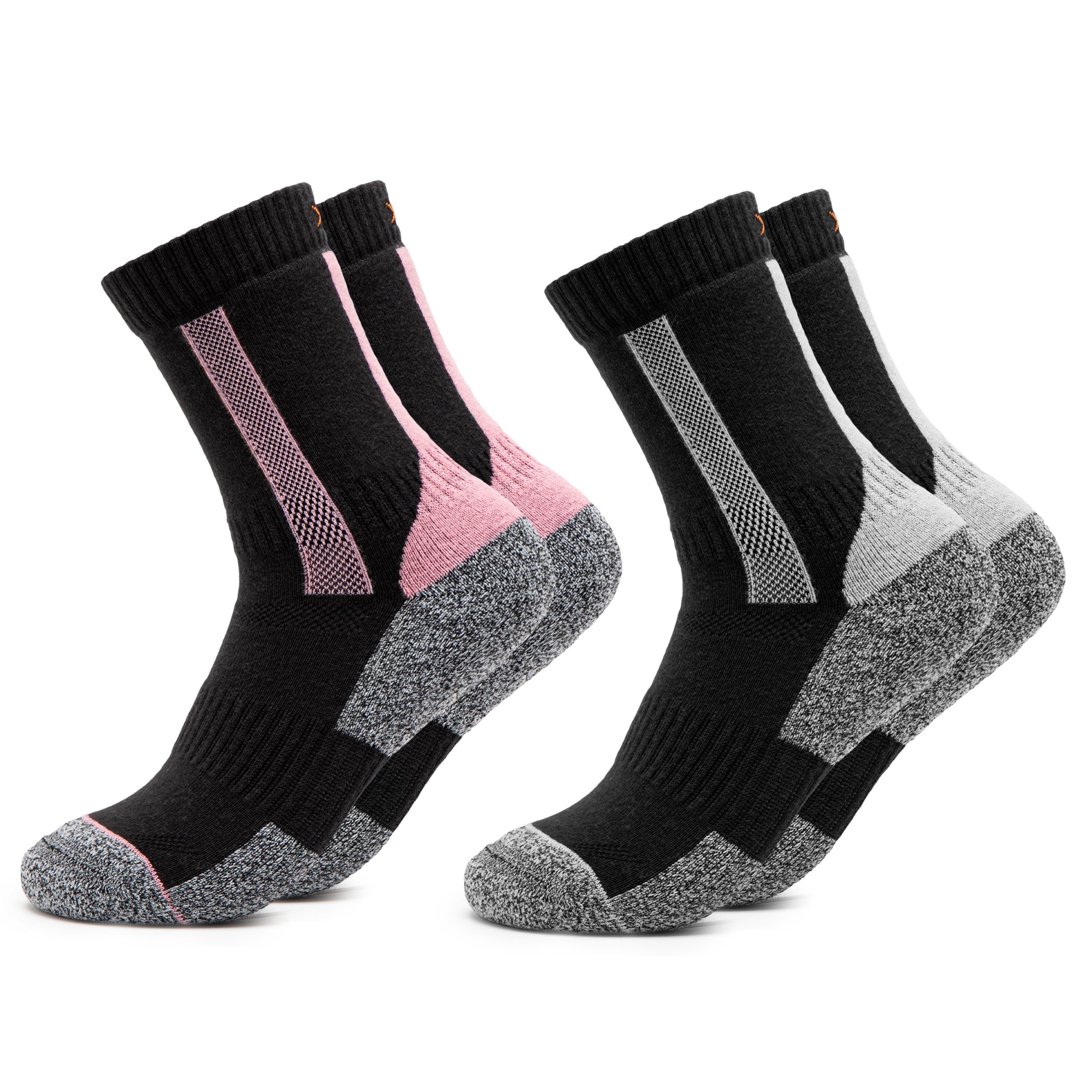 OCCULTO Wandersocken Damen Wandersocken 2er Pack (Modell: Gerlinde) (2-Paar)