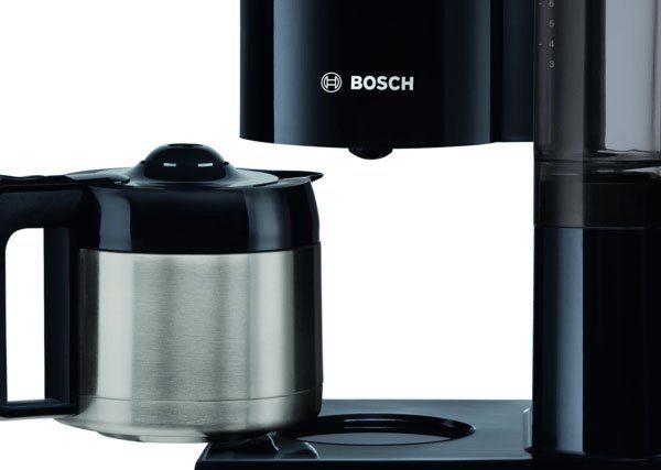 BOSCH Filterkaffeemaschine 1,1l Thermokanne mit Styline, Kaffeekanne, Papierfilter TKA8A053 1x4